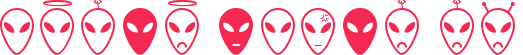 Alien faces St